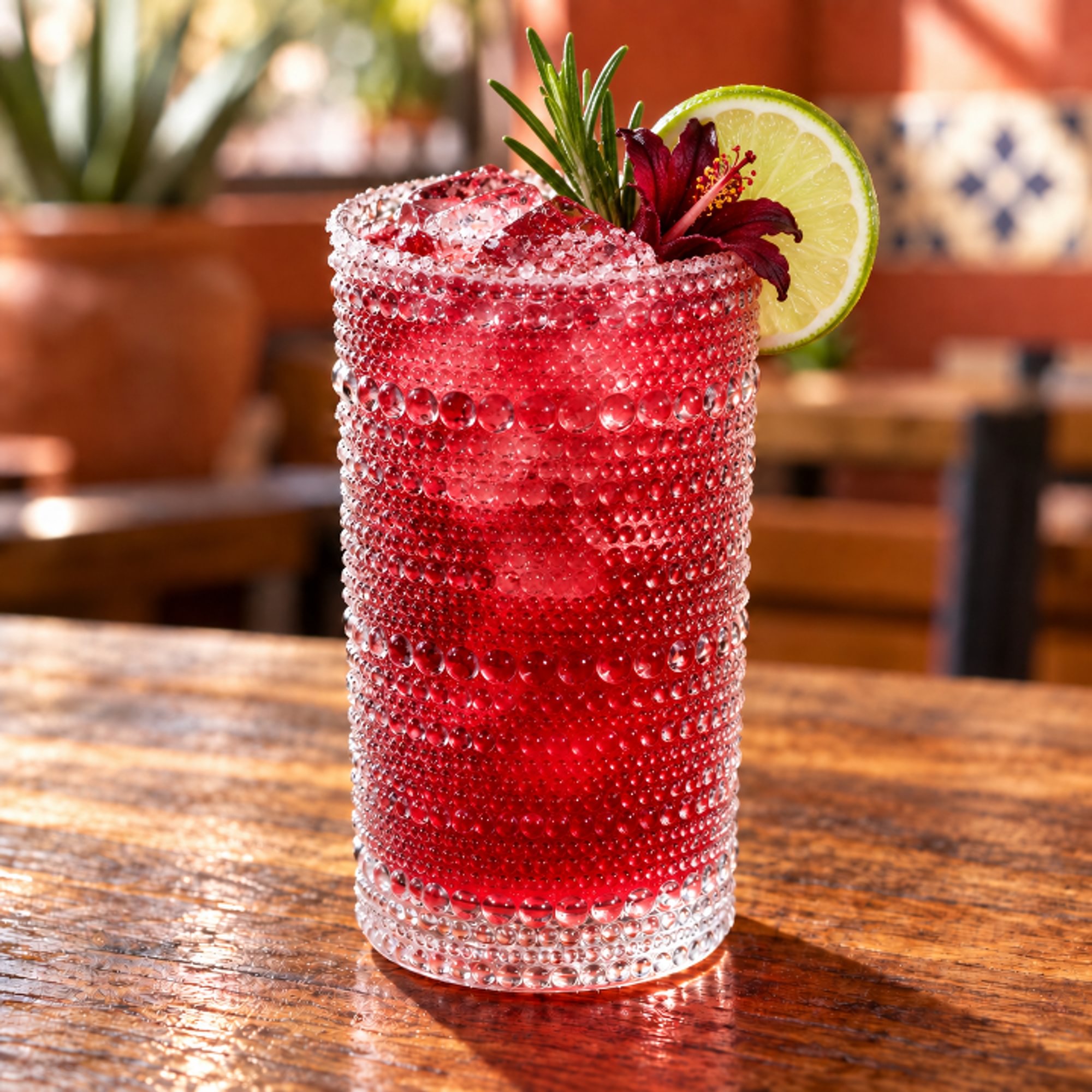 Hibiscus Sunset Spritz