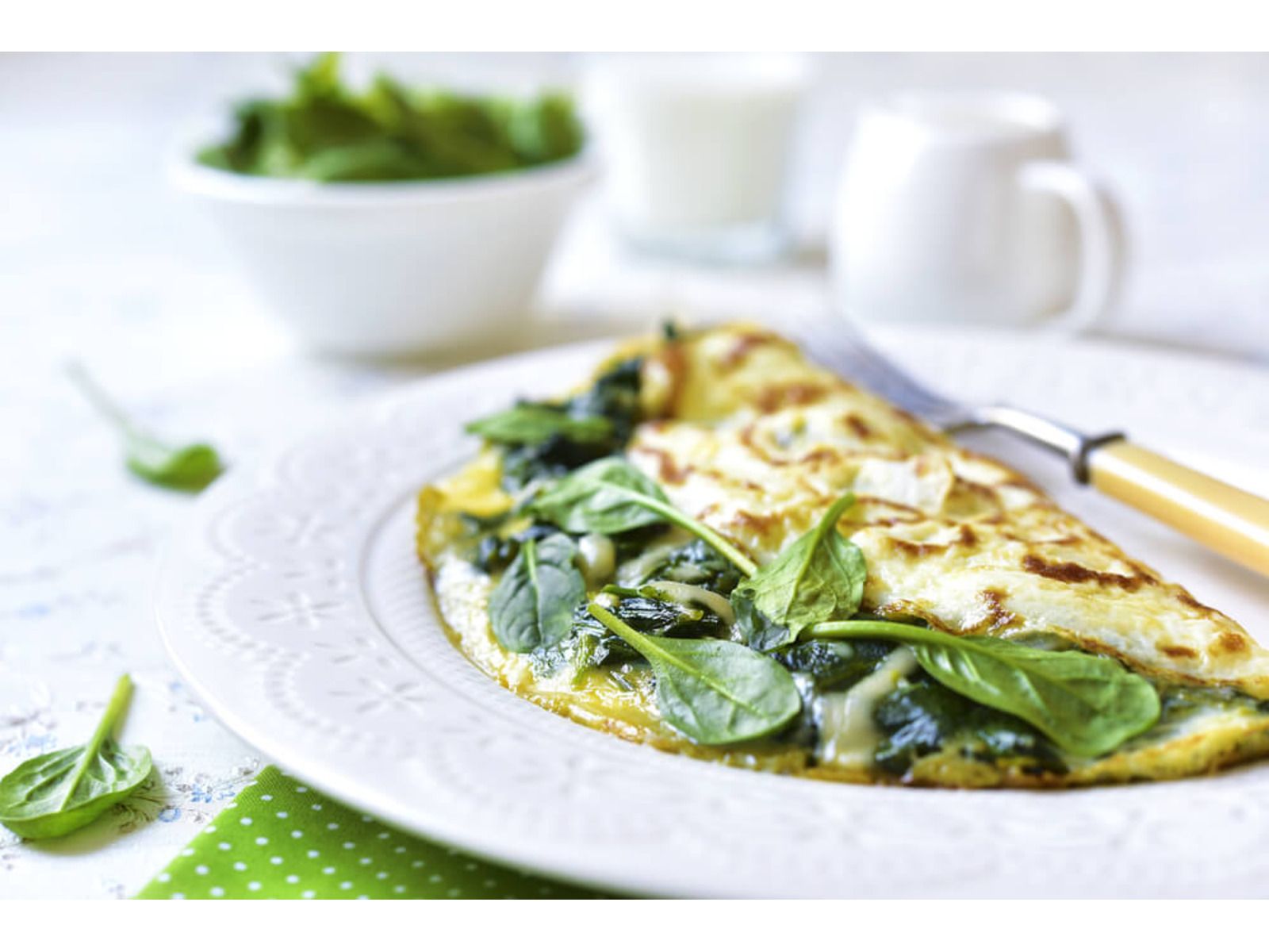 Spinach & Cheese Omelette