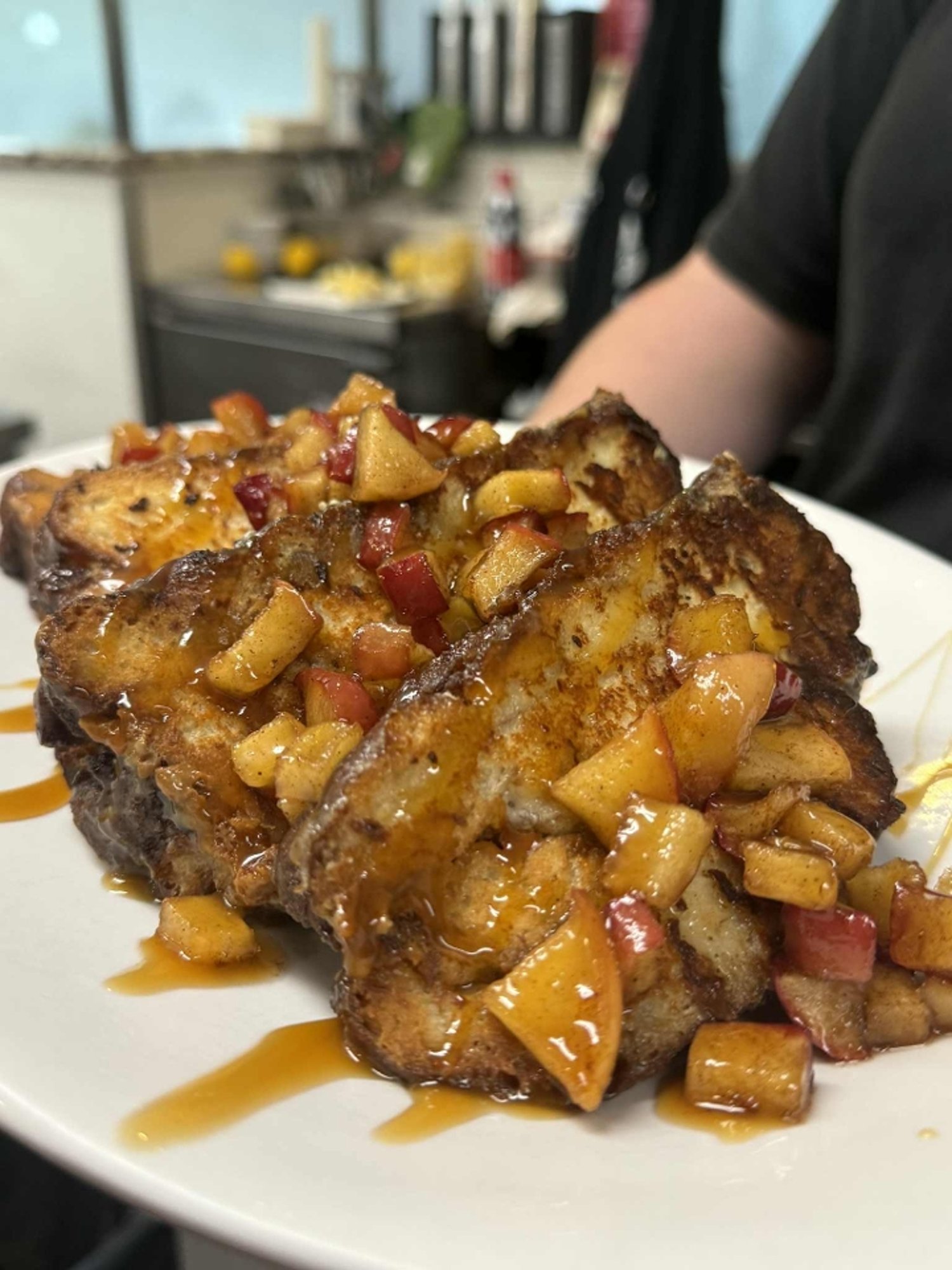 “NEW” APPLE FRITTER FRECH TOAST