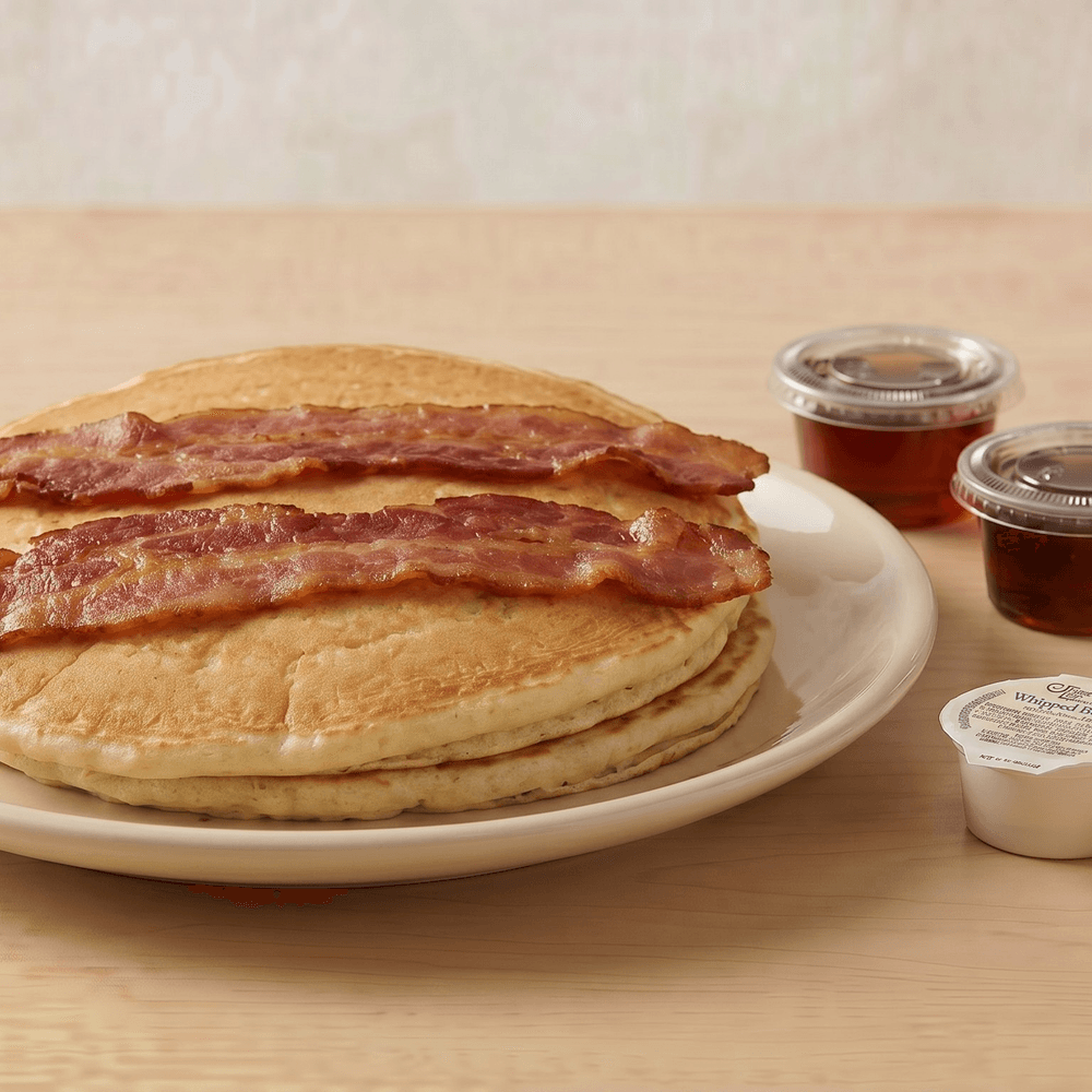 Short Stack with Two Bacon