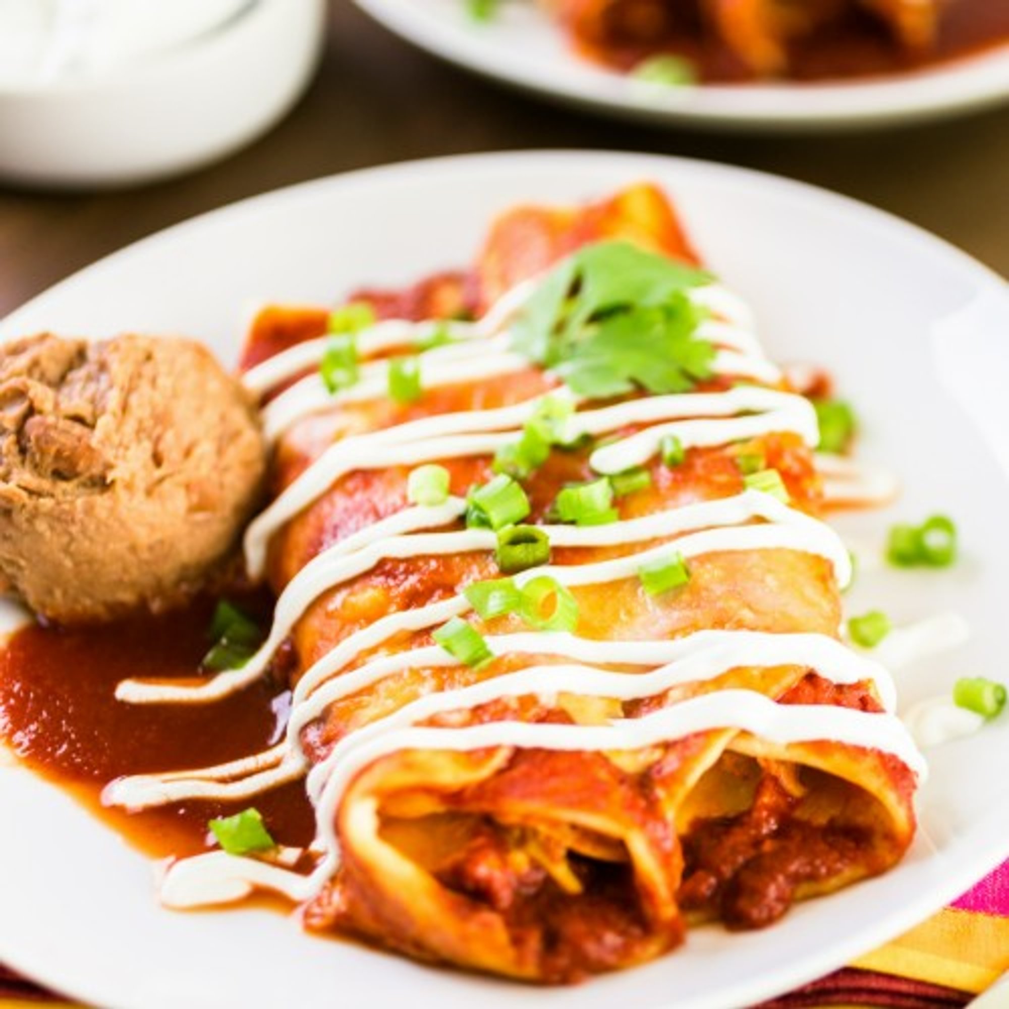 3 Chicken Enchiladas