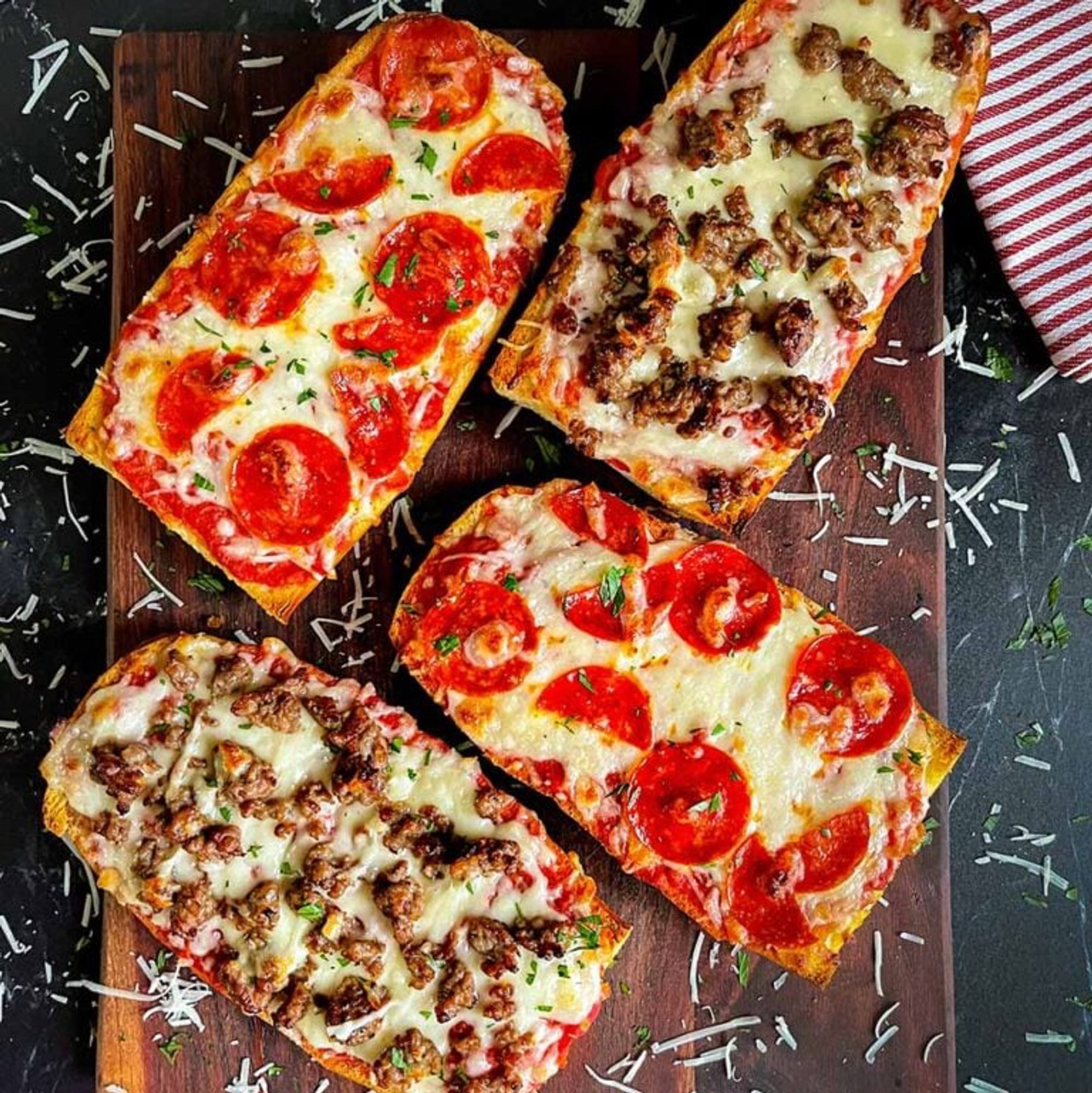 Pizza Bread with Sausage