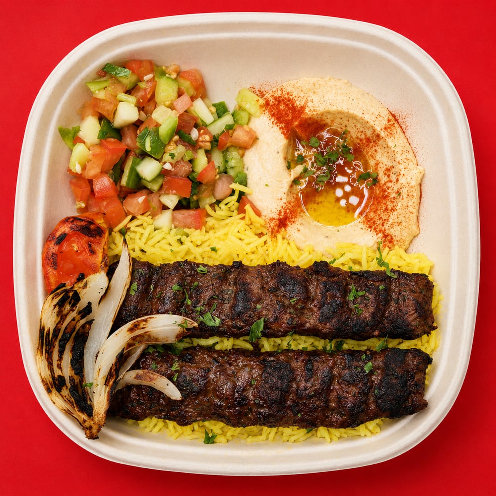 Kafta Kabab Plate