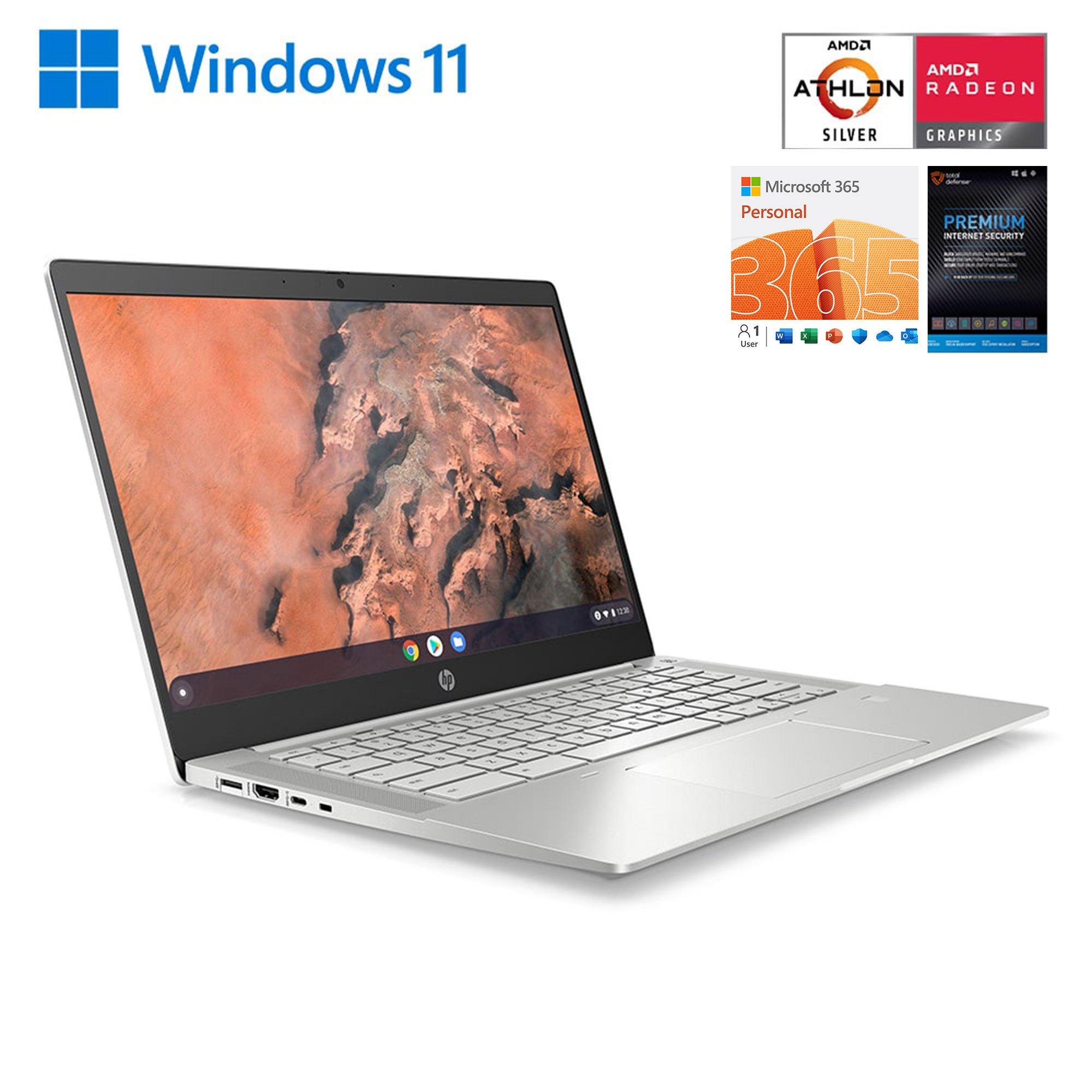 HP 14" Chromebook w/ Total Defense Internet Security and MS Office 365