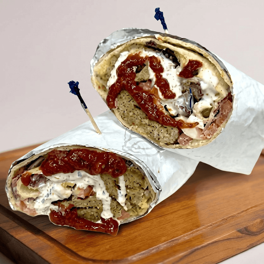 Ground Beef Kebab Wrap