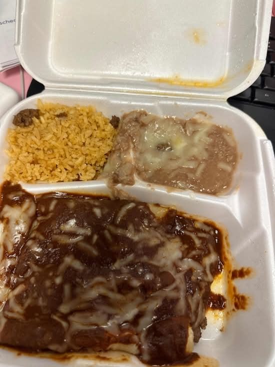 Flour Mole Enchiladas