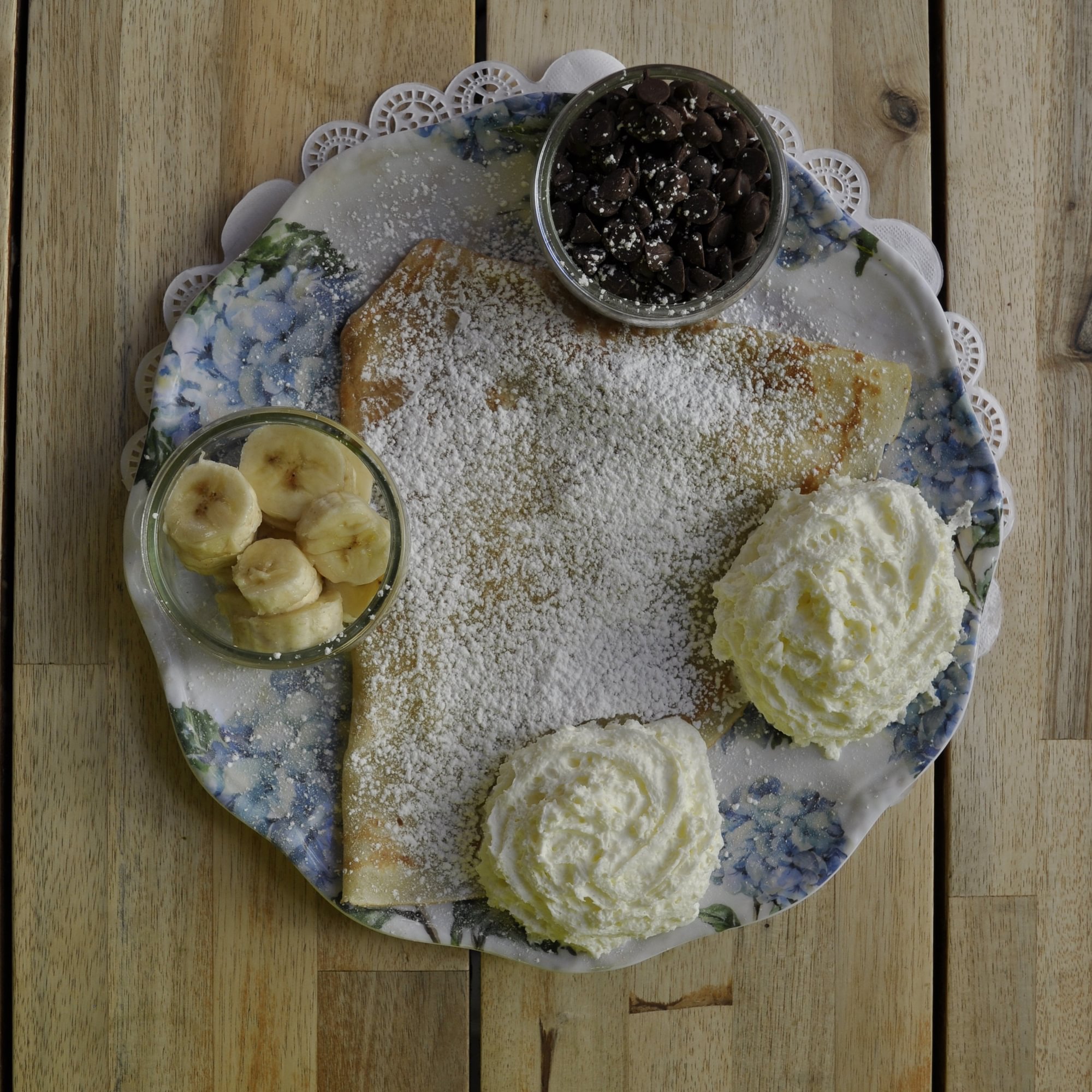 Chocolate and Banana Crepes