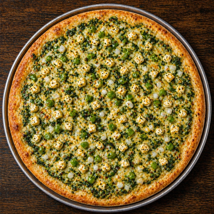 Signature Palak Paneer Pizza