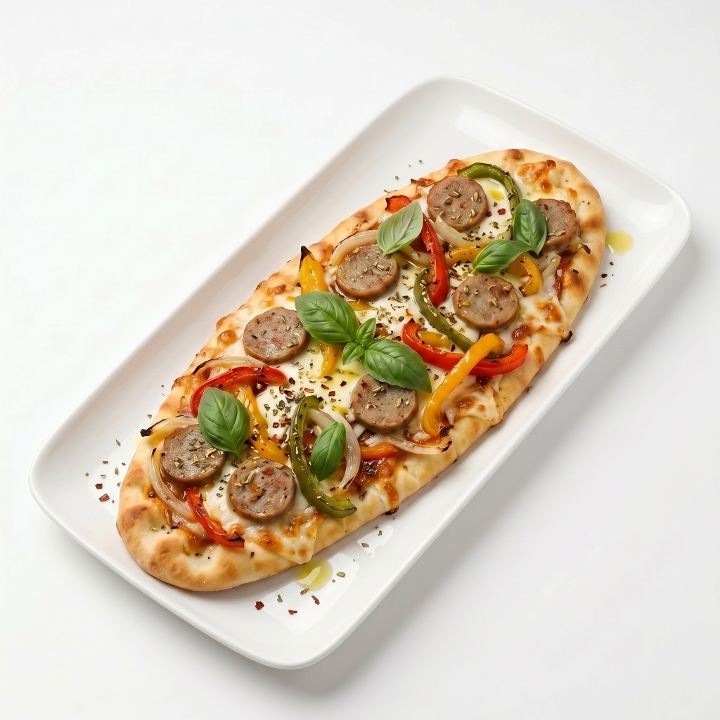 Sausage & Peppers Flatbread - Lunch