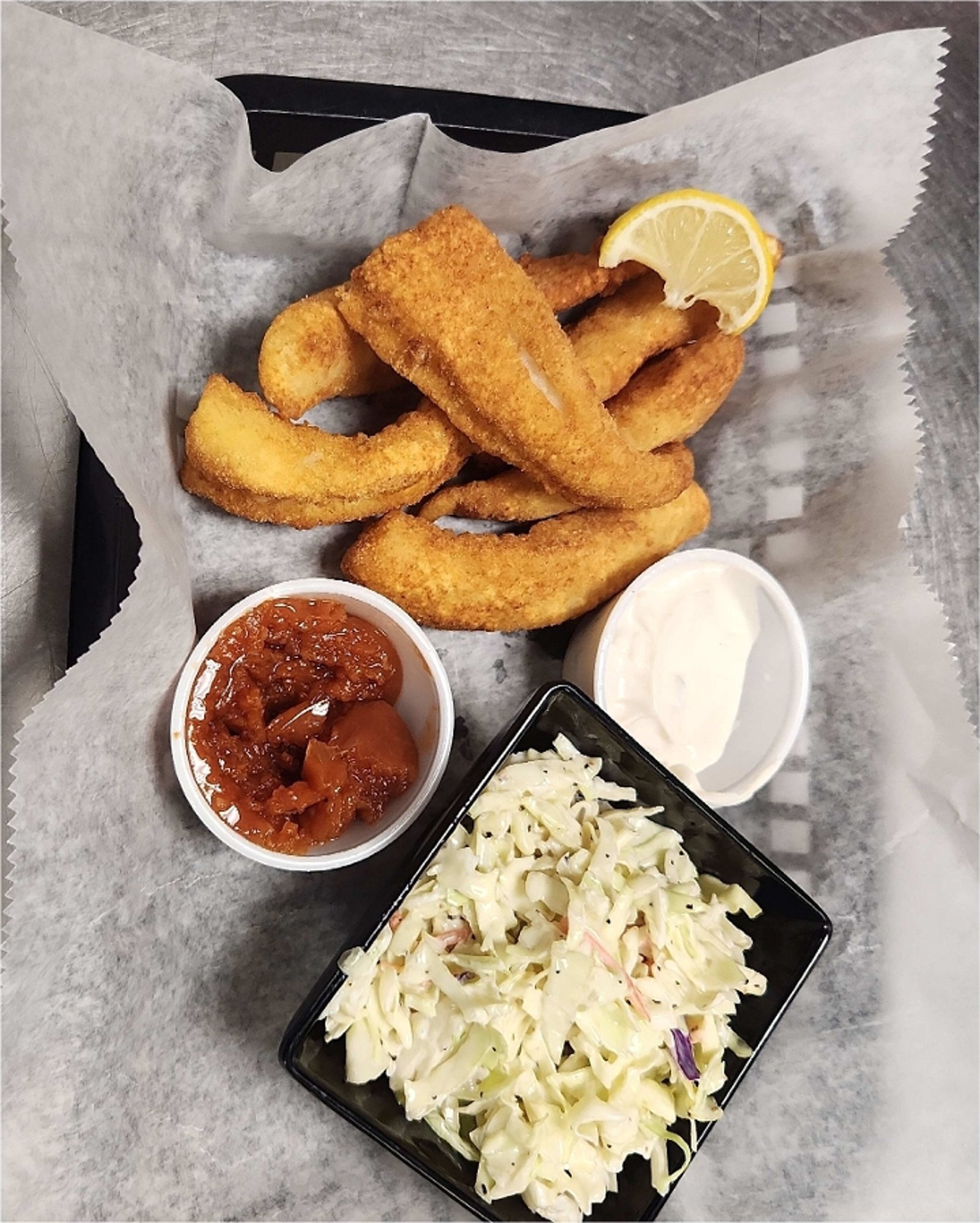 Fish Fingers & Slaw