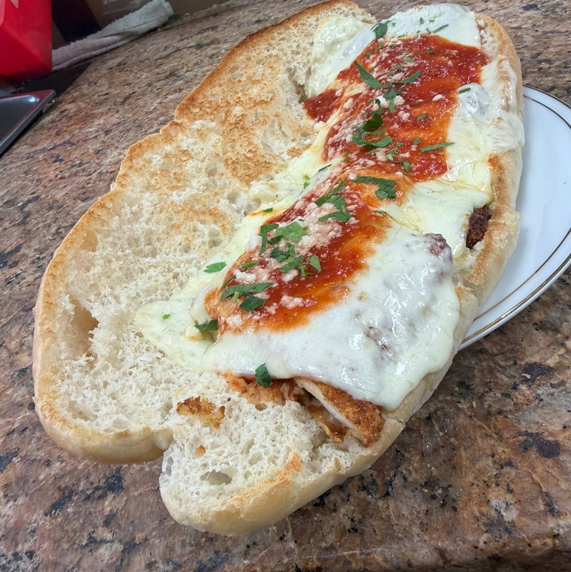 Chicken Parmigiana Hero