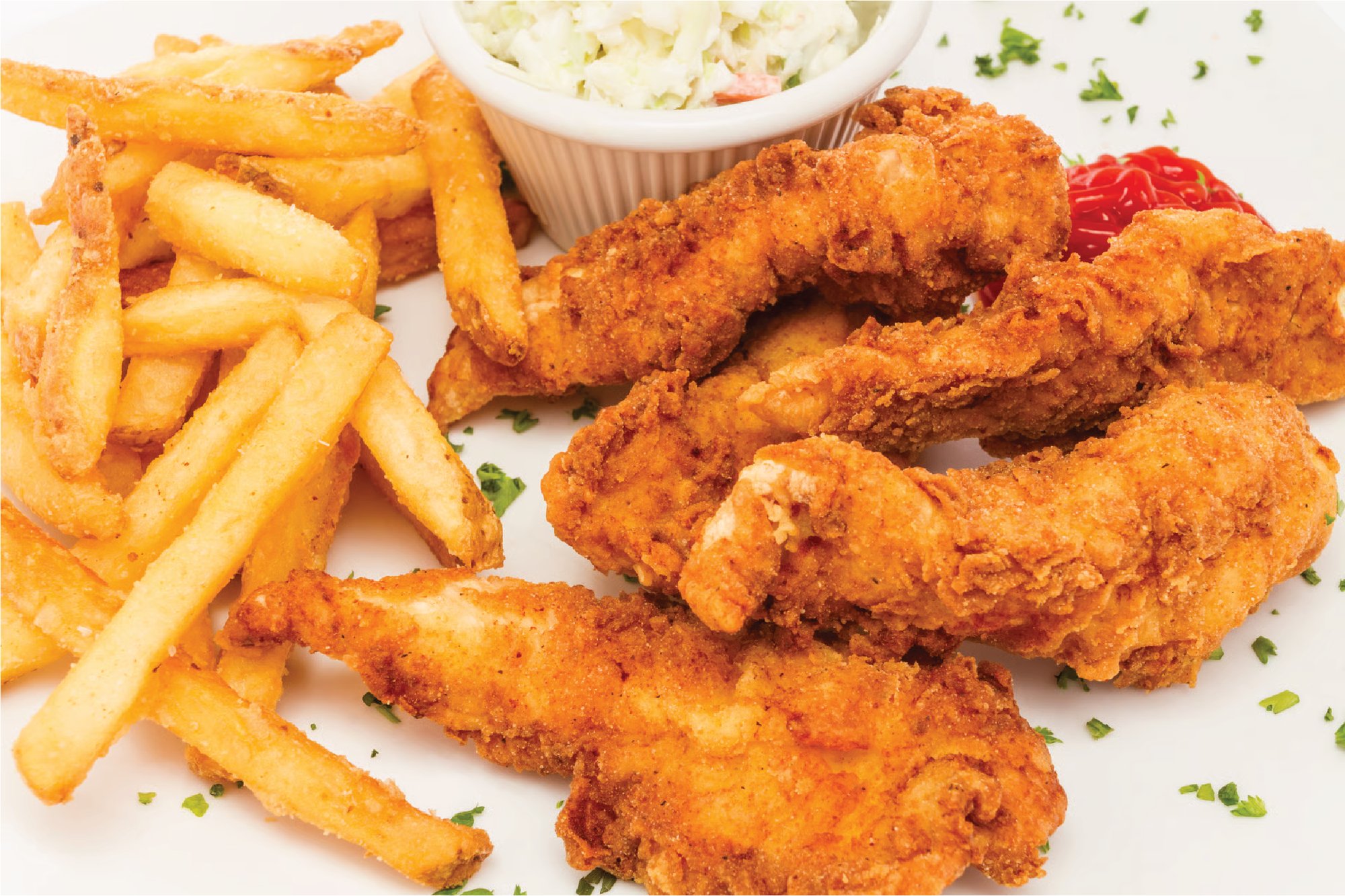 5pc Chicken Fingers with fries
