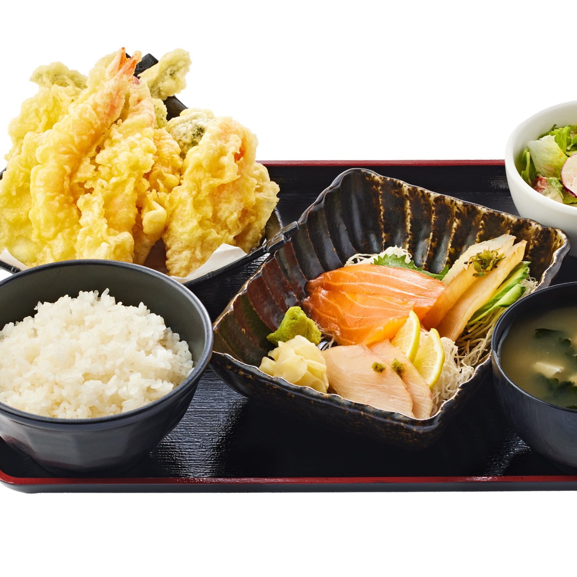 Mixed Tempura and Sashimi Entree