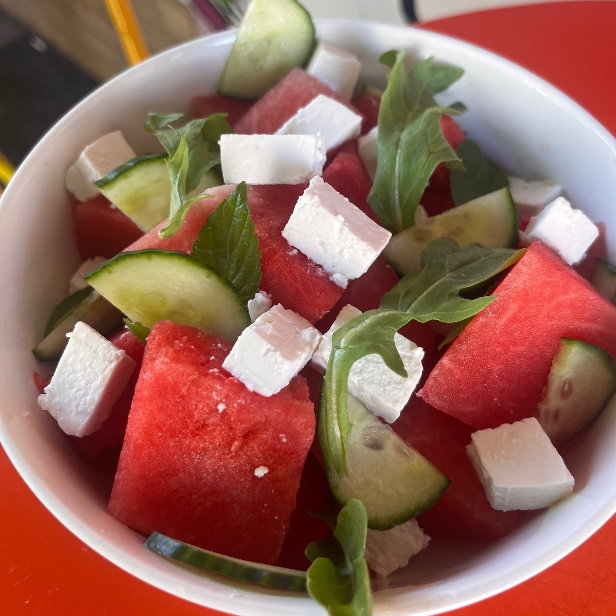 Watermelon & Goat Feta Summer Salad