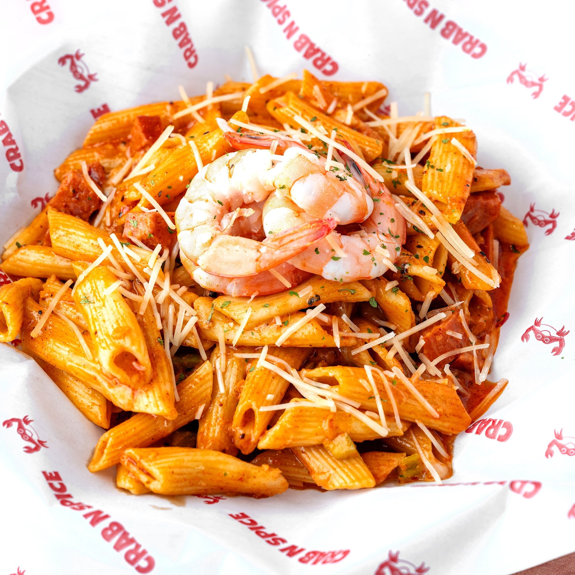 Cajun Pasta w/ Shrimp