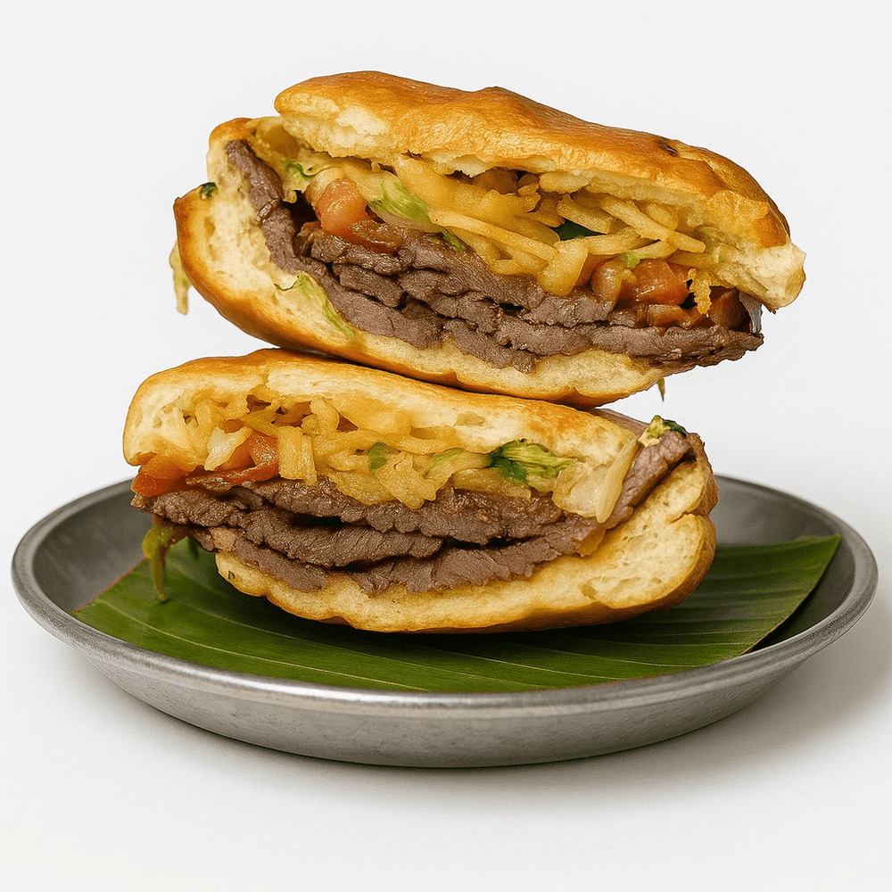 Pan Con Bistec