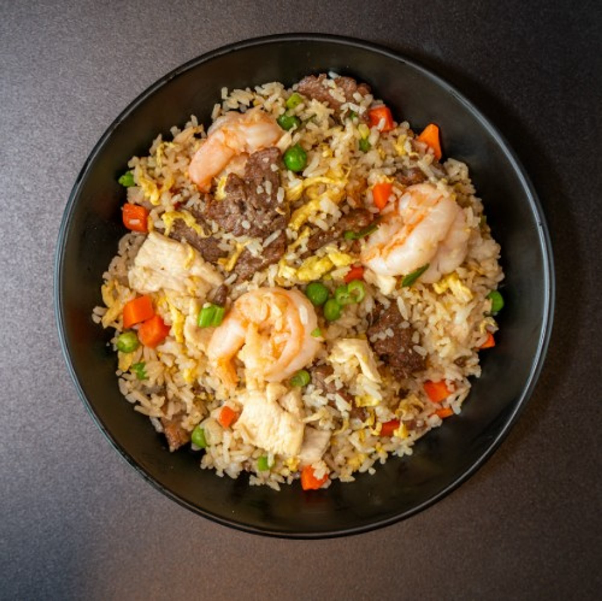 Yen Ching Fried Rice (Chicken, Beef, and Shrimp)