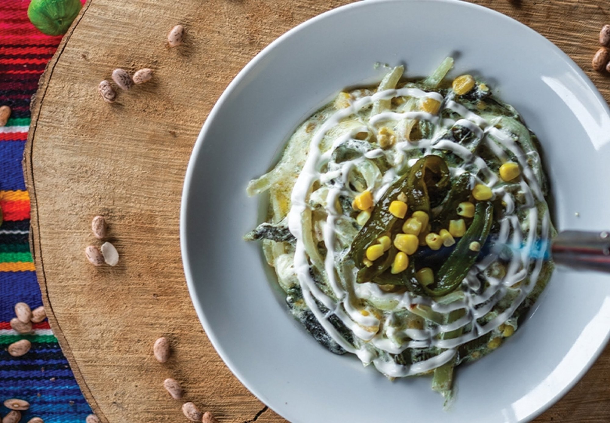 Rajas Con Crema (Peppers and Cream)