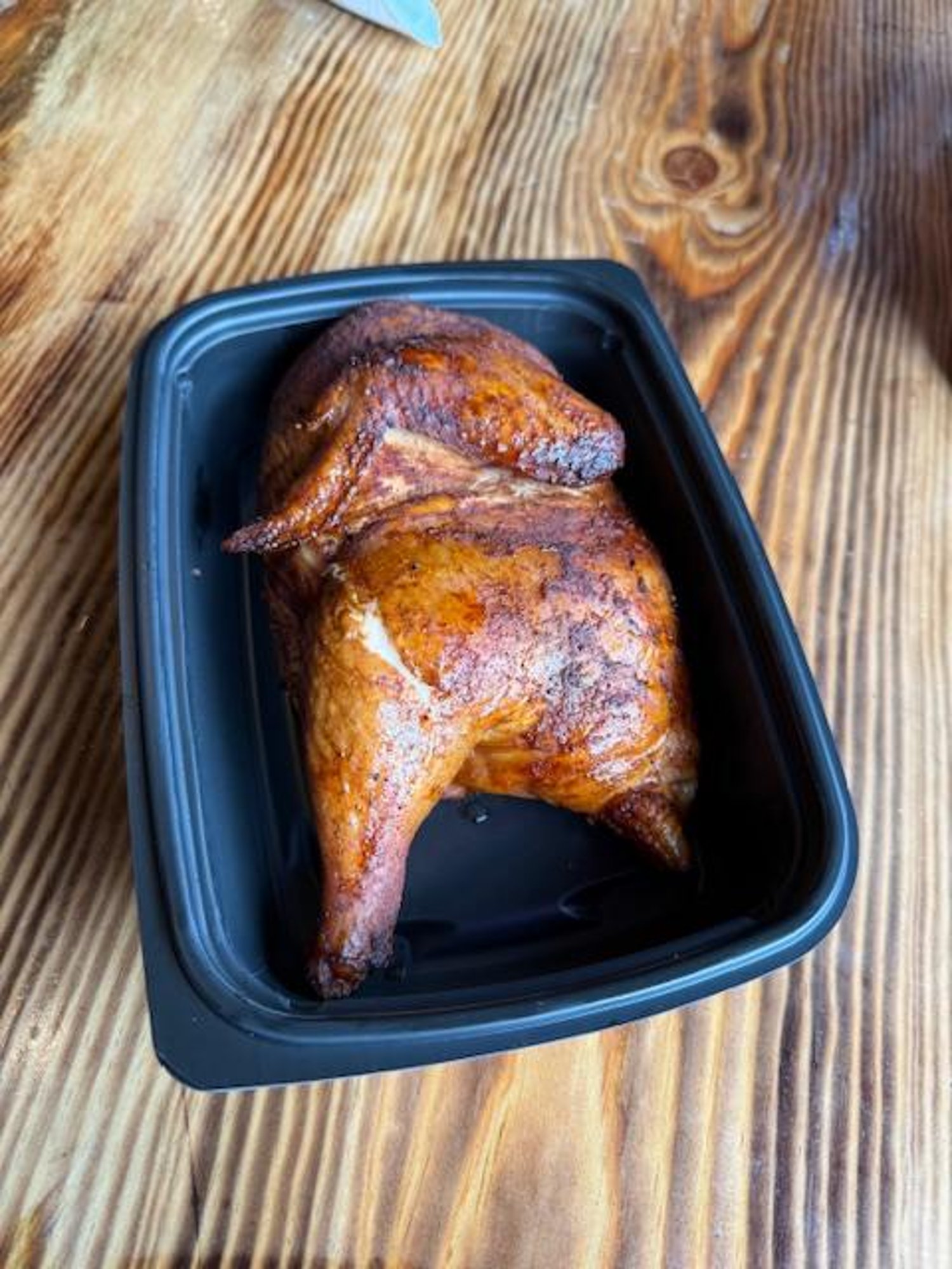Half smoked chicken a la carte