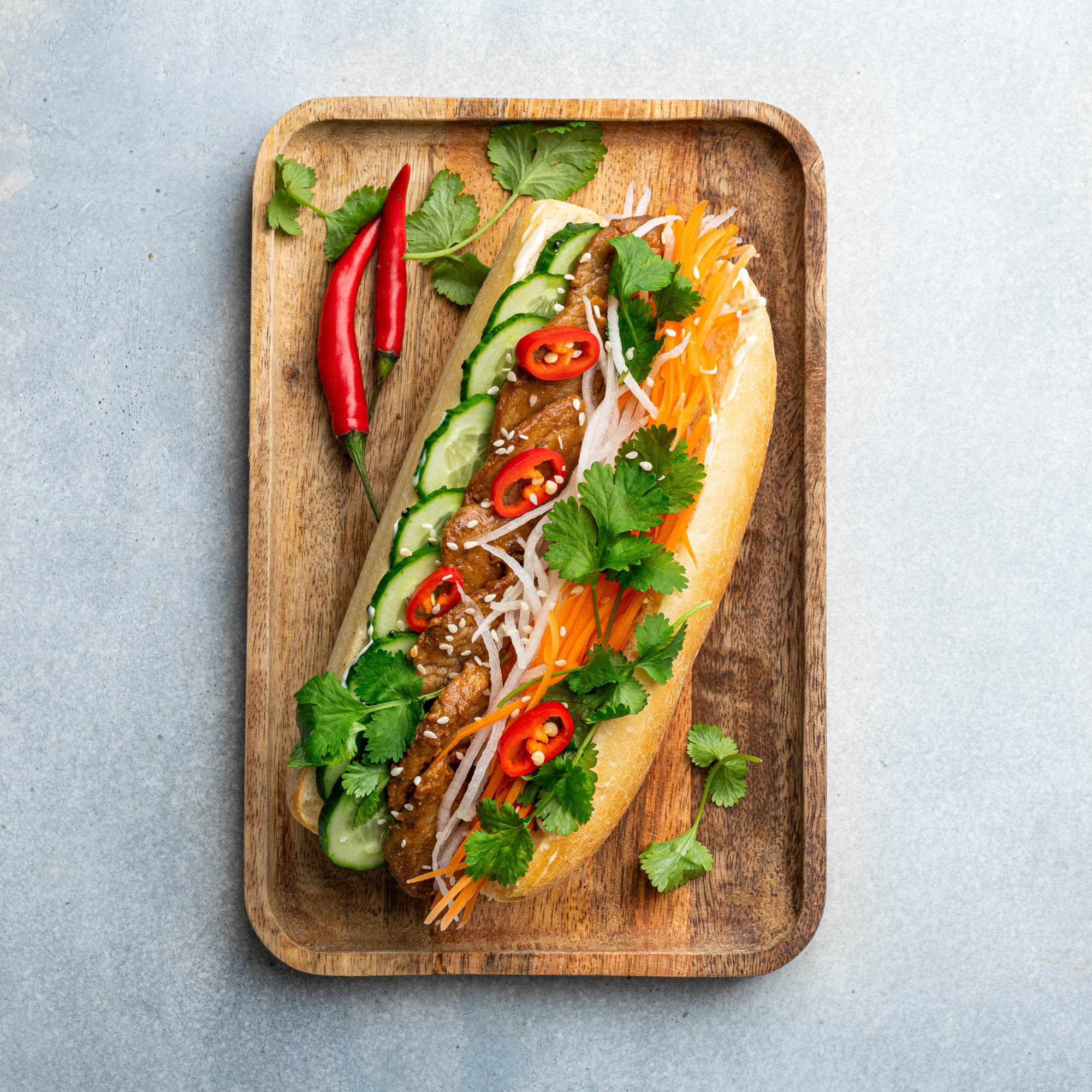 Grilled Beef Hoagie