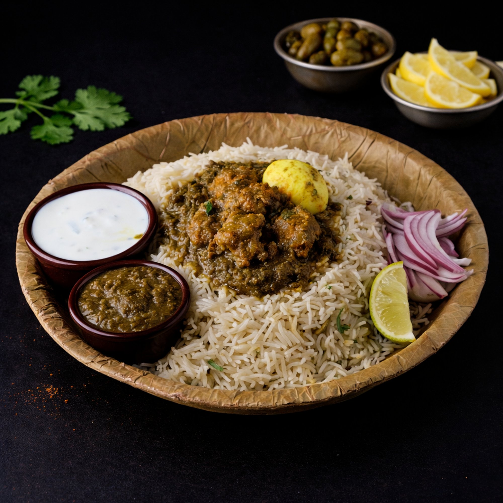 Gongura Chicken Pulao (Sorrel Leaf Chicken Pulao)