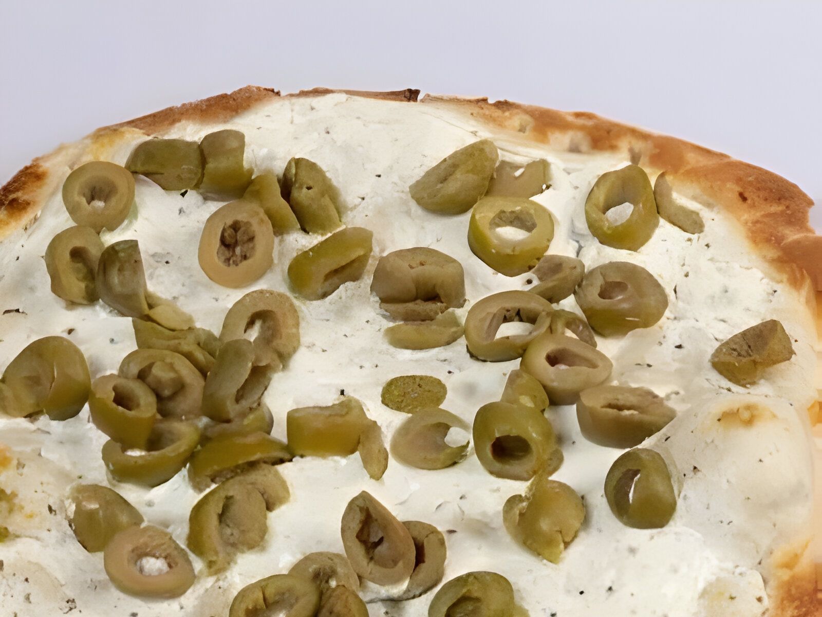 Labneh with Green Olives - Flat Bread