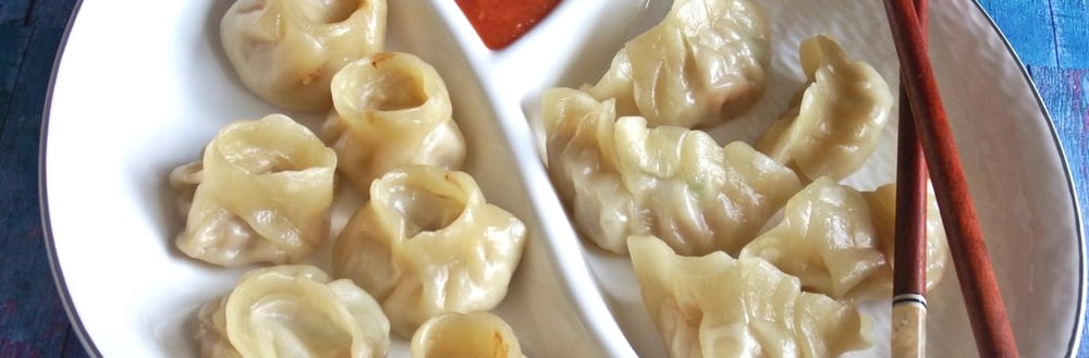 Steamed vegetable momo