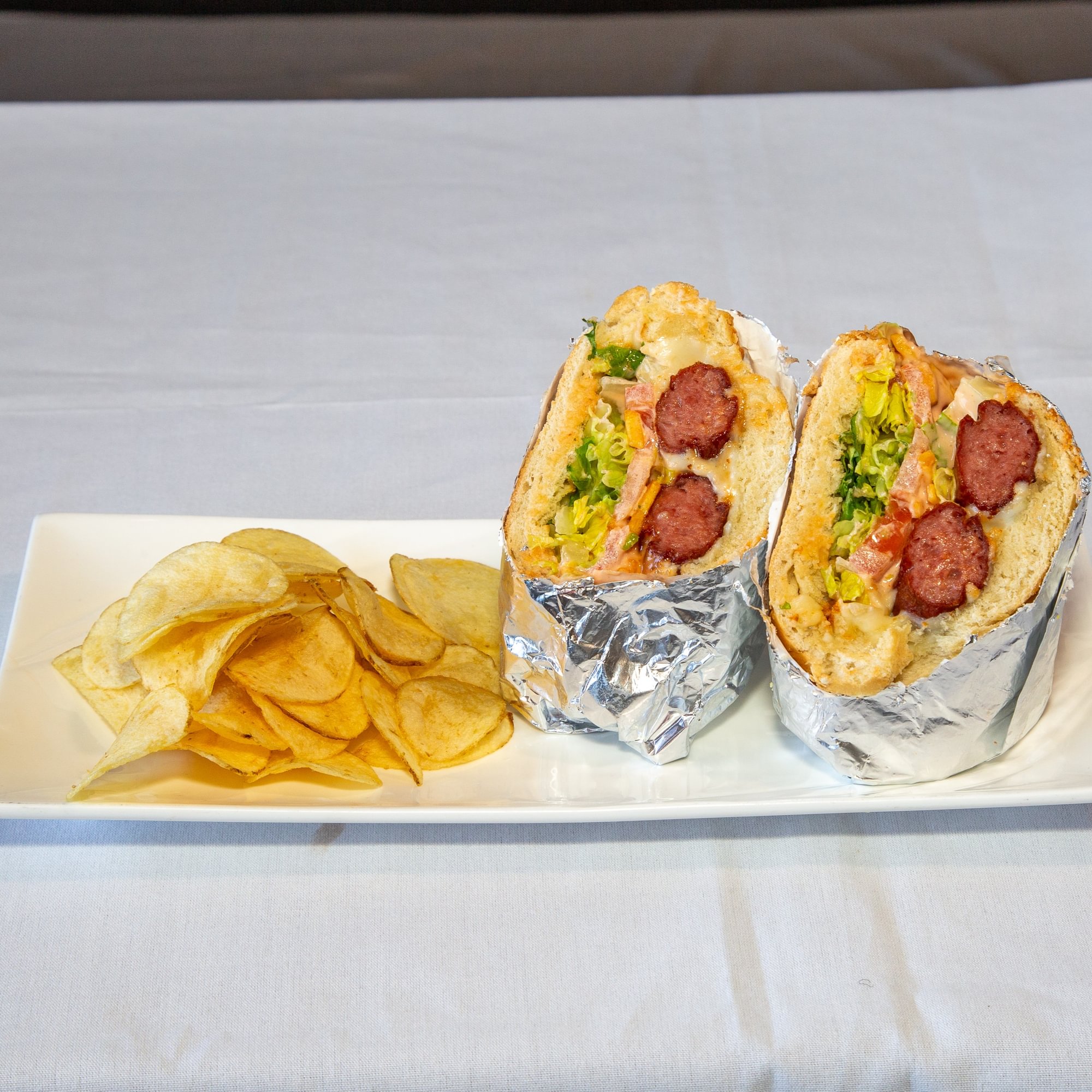 Cheesy Sausage Sandwich