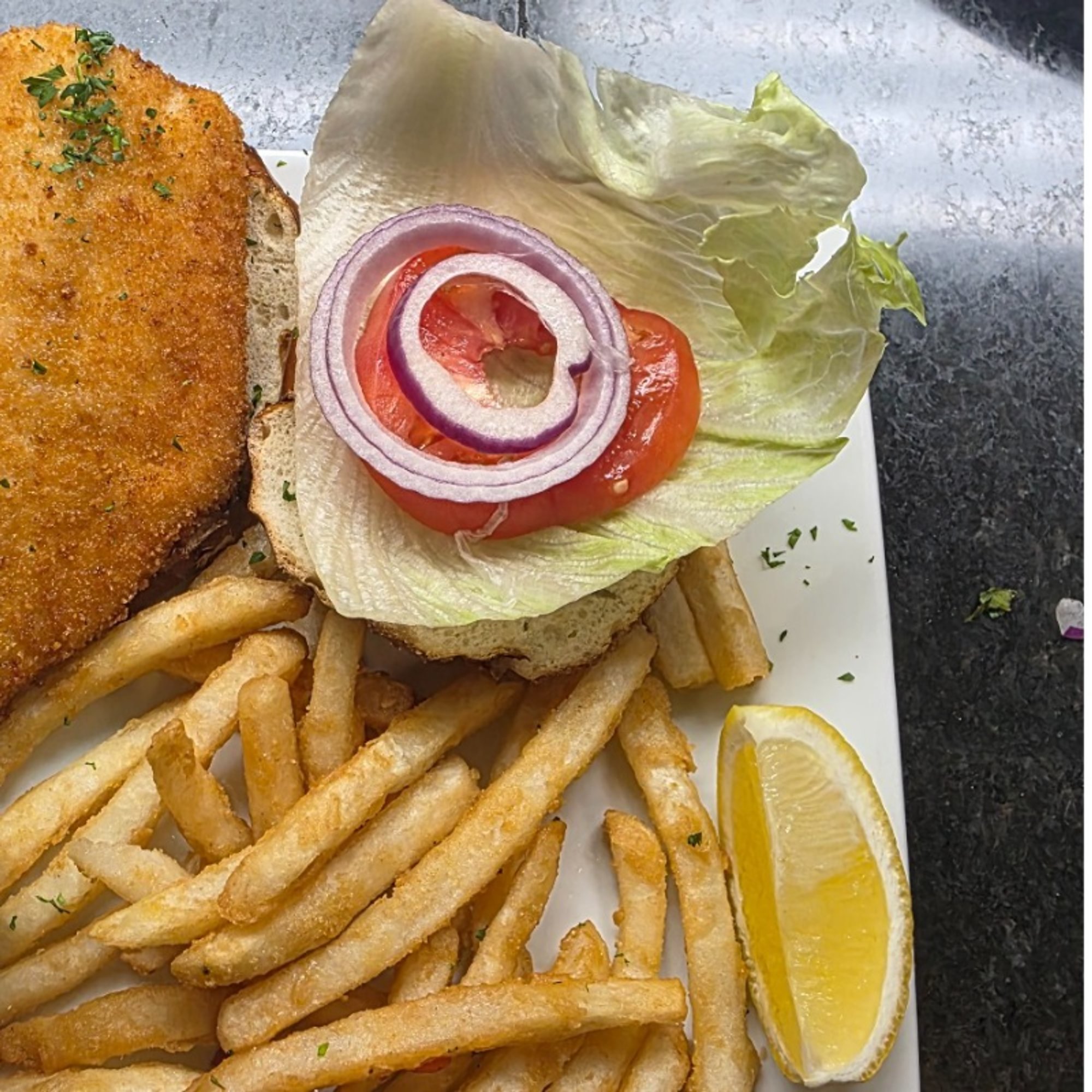 Crispy Walleye Sandwich