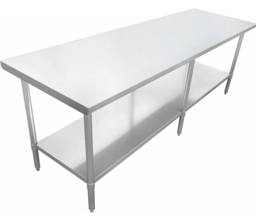 Zanduco 30" x 84" -All Stainless Steel Worktable with Undershelf