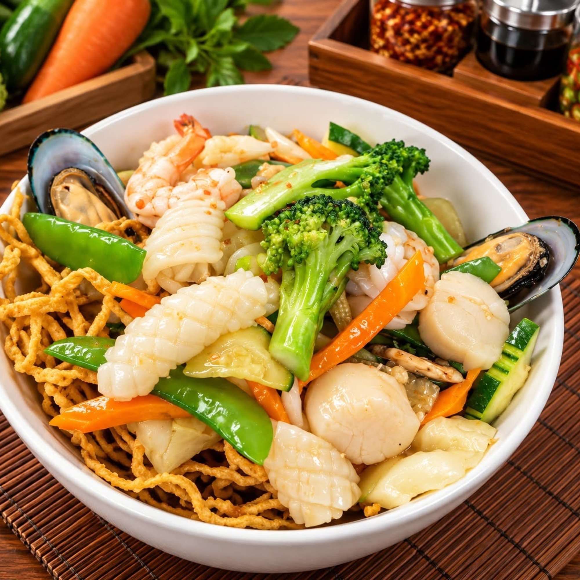 SP1. (D) Thai Lanna Crispy Noodles