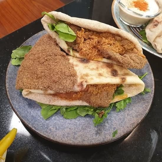 Half Fried Beef Liver Sandwich - نص رغيف كبدة بالرده