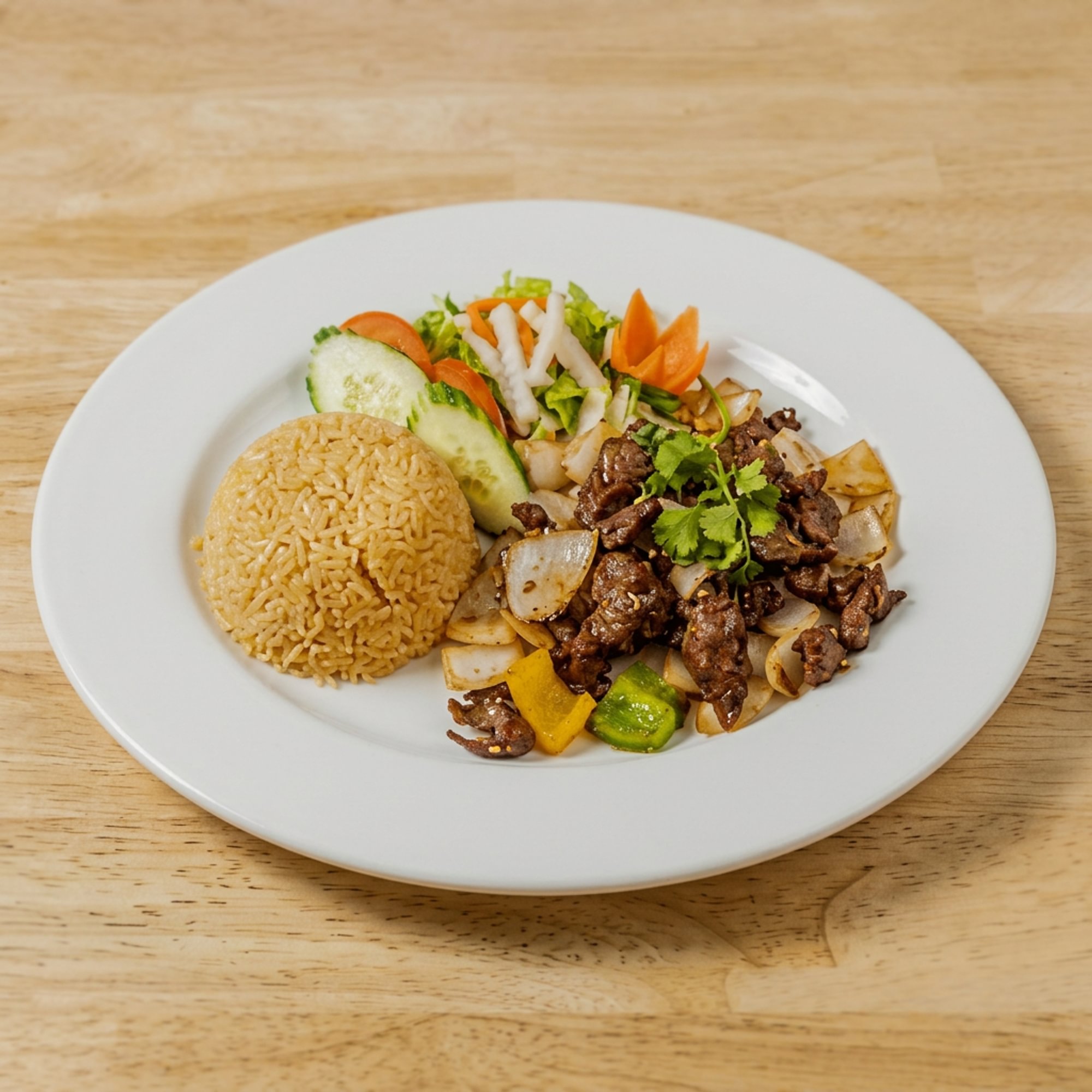 Shaking Beef With Rice