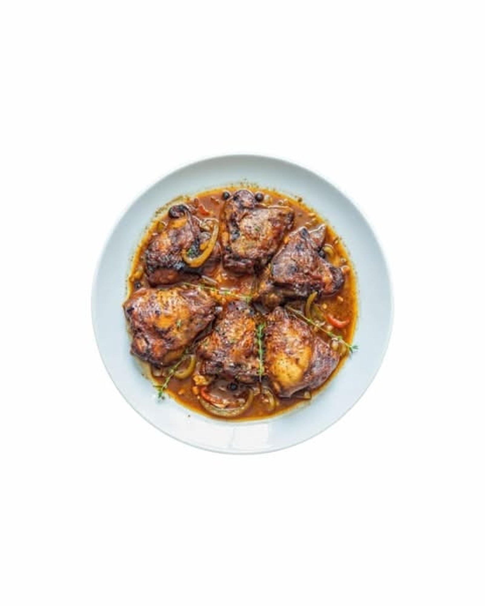 Brown Stew Chicken Dinner