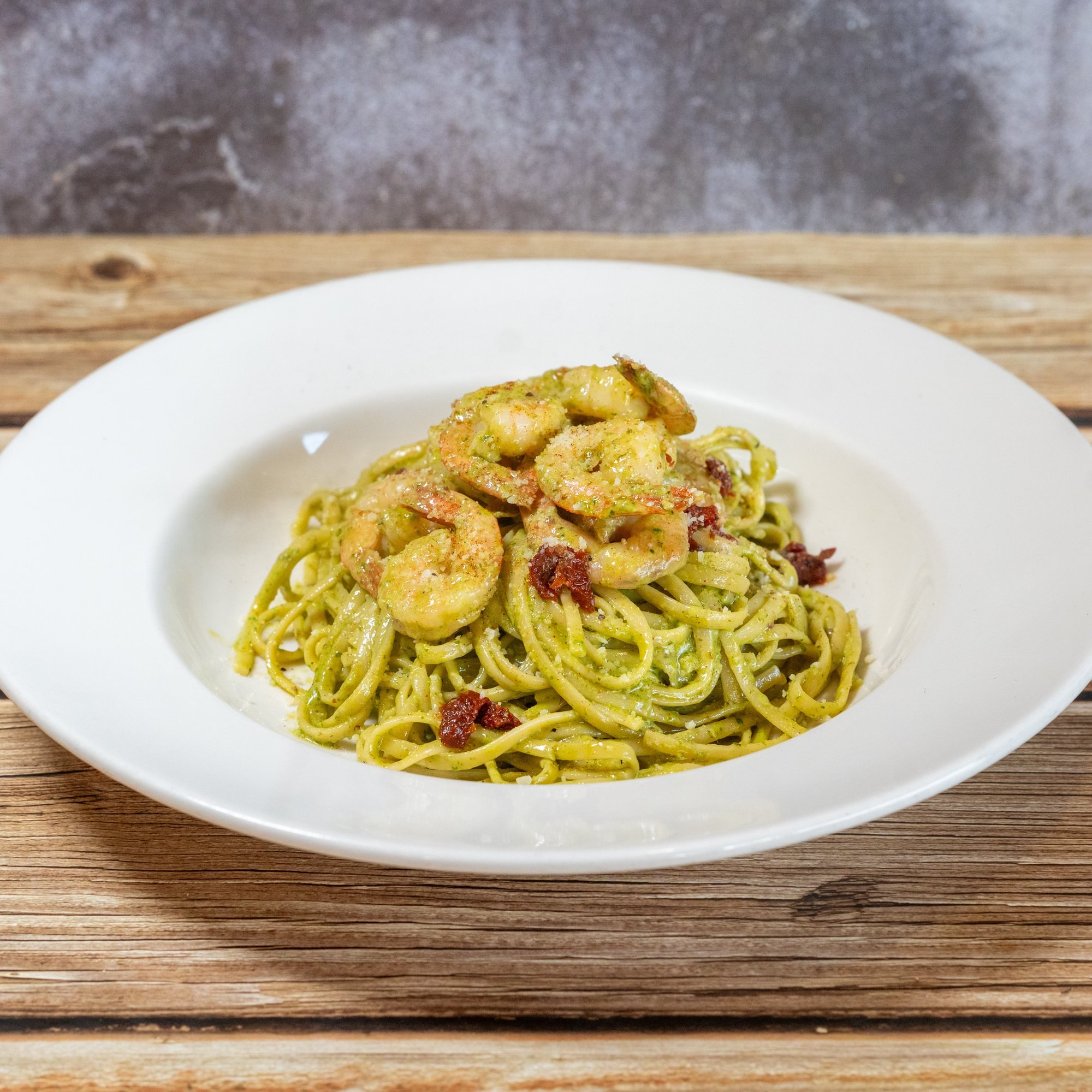 Creamy Shrimp Pesto
