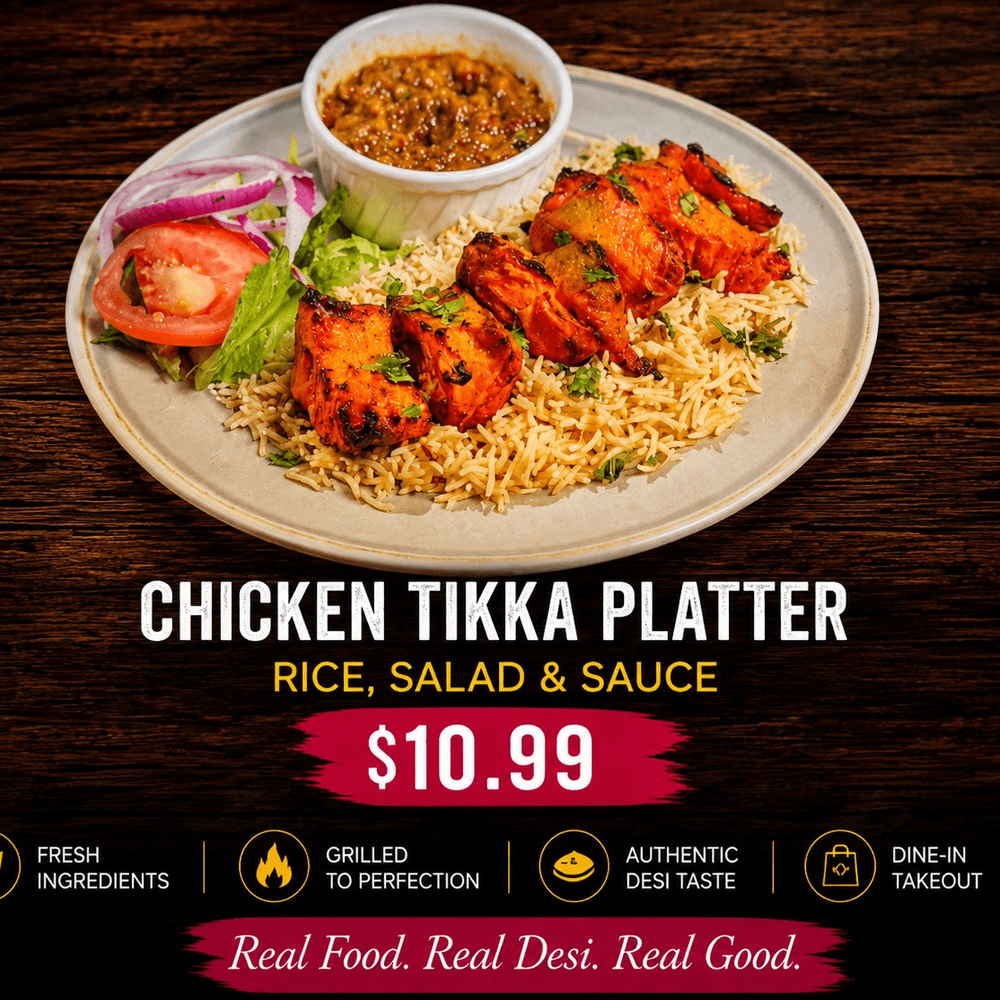Chicken Or Beef Rice Platter