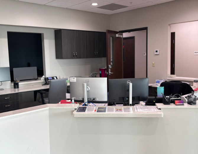 The lobby at Azura Vascular Care Oklahoma City