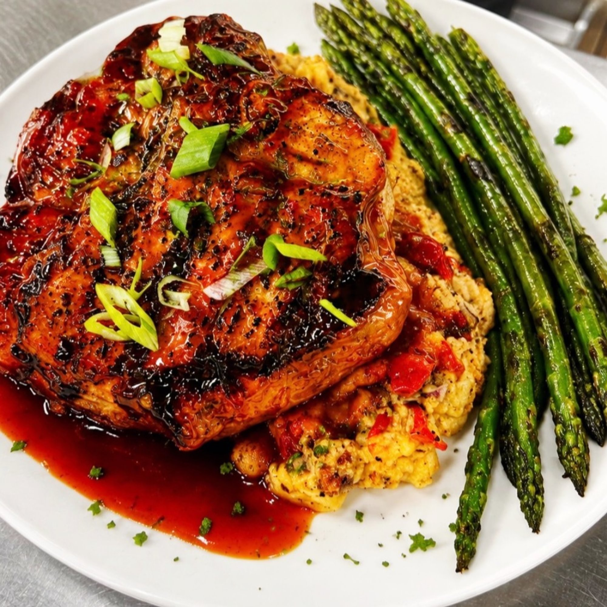 Sticky Ginger Pork Porterhouse