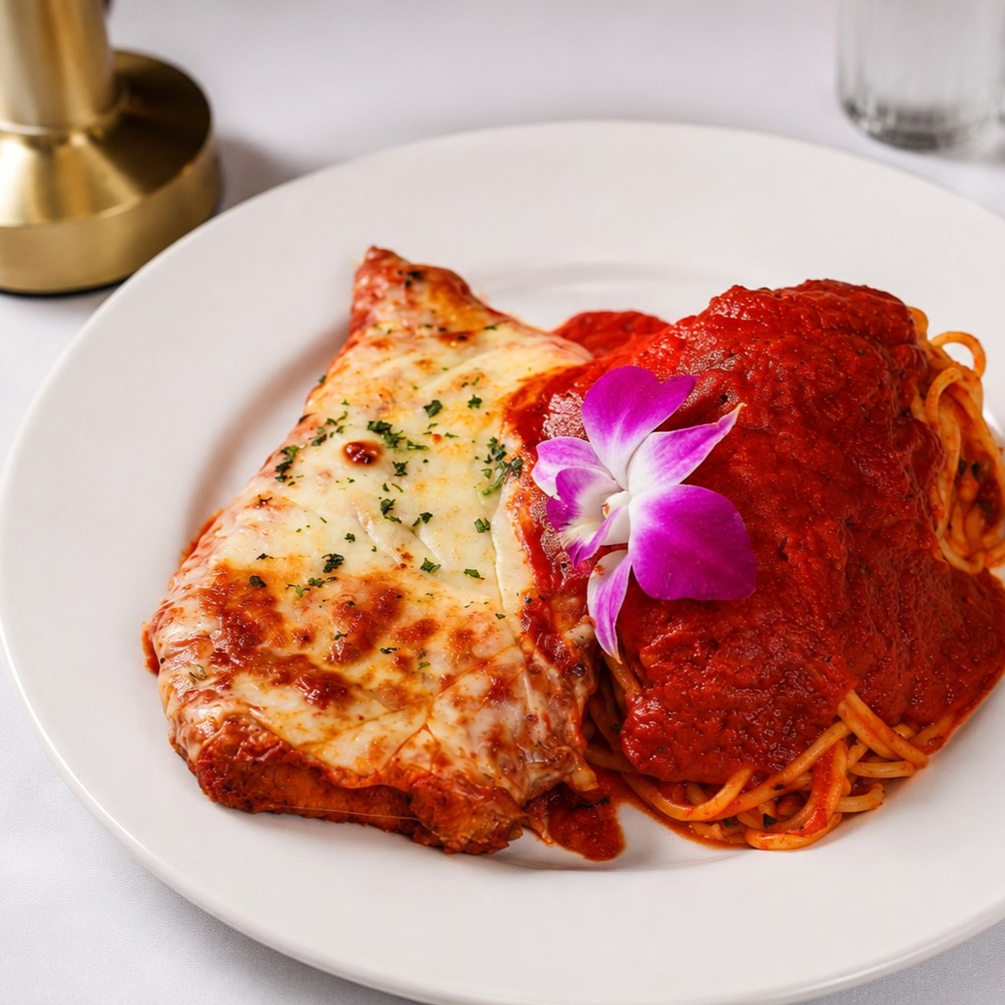 Veal Parmigiana & Spaghetti