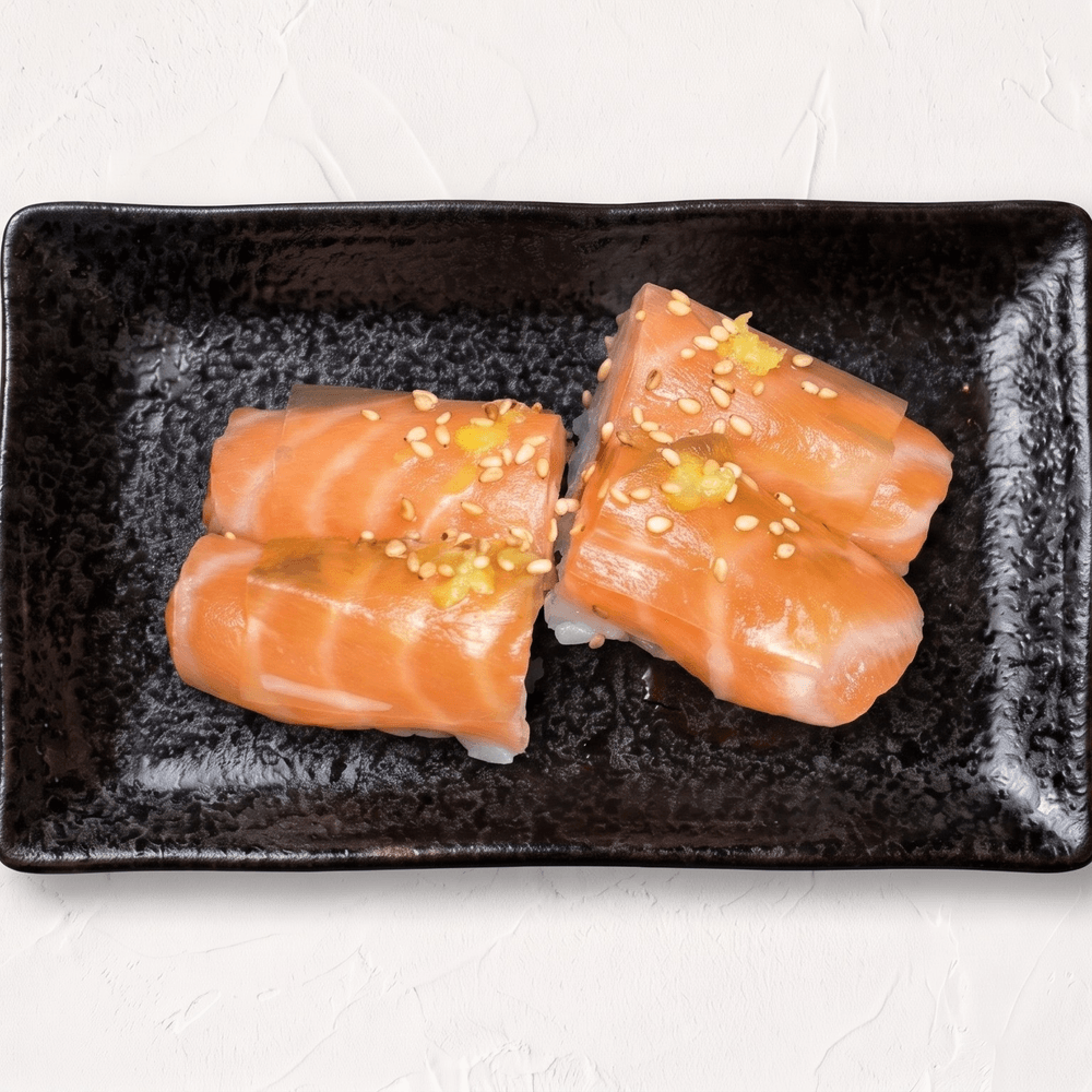Salmon with Battera Kombu Nigiri
