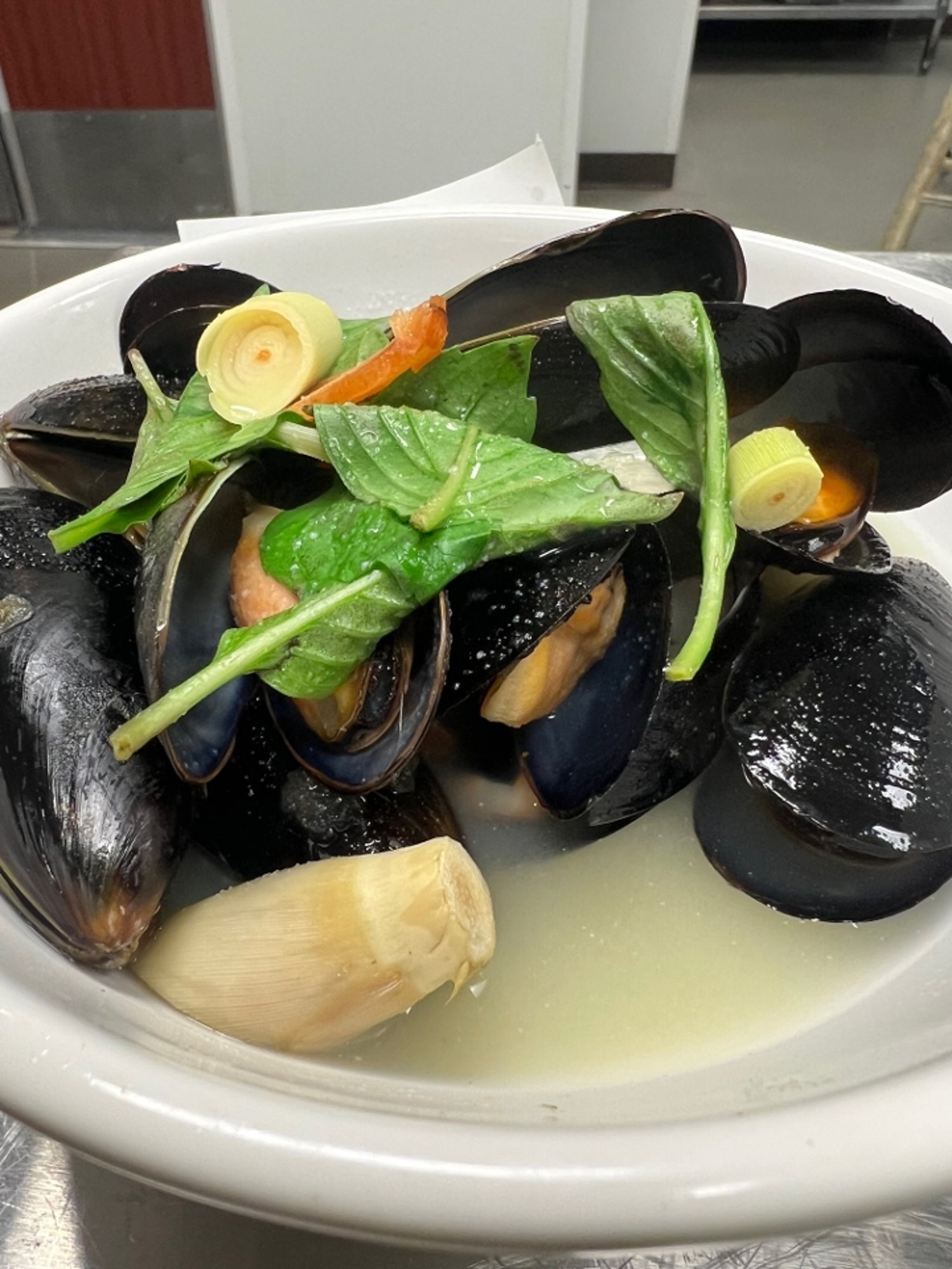 Steamed Mussels