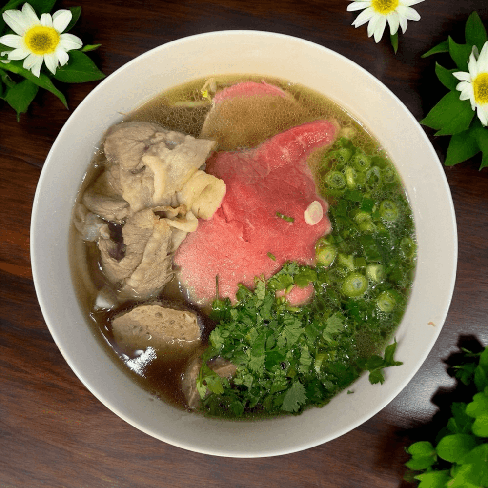 P1. Pho Combination – Phở Tái, Nam, Bò Viên