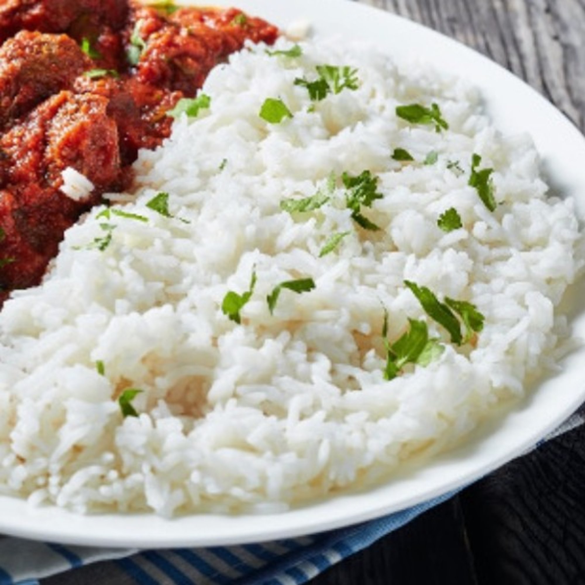 WHITE RICE & STEW