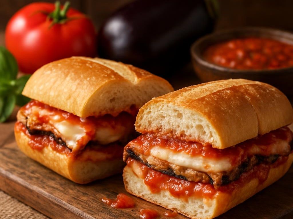Eggplant Parmigiana Sub 10"
