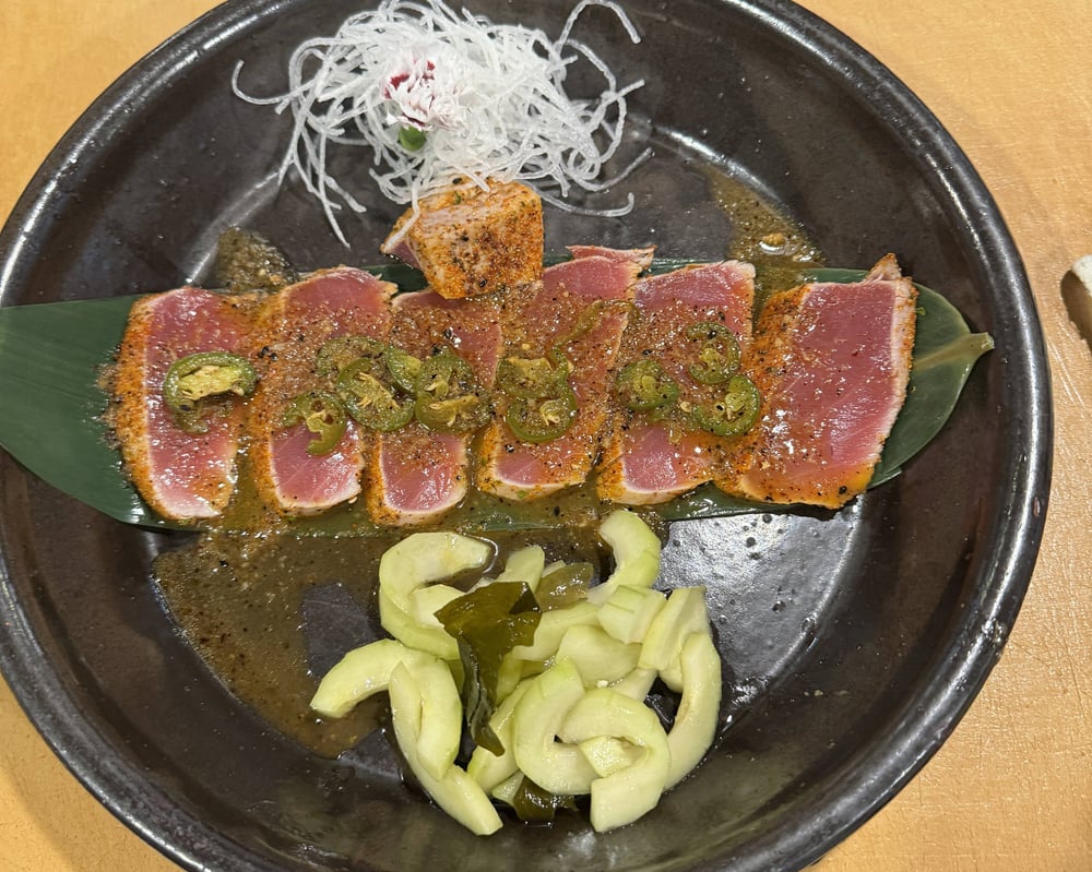 Tuna Tataki Special Sashimi