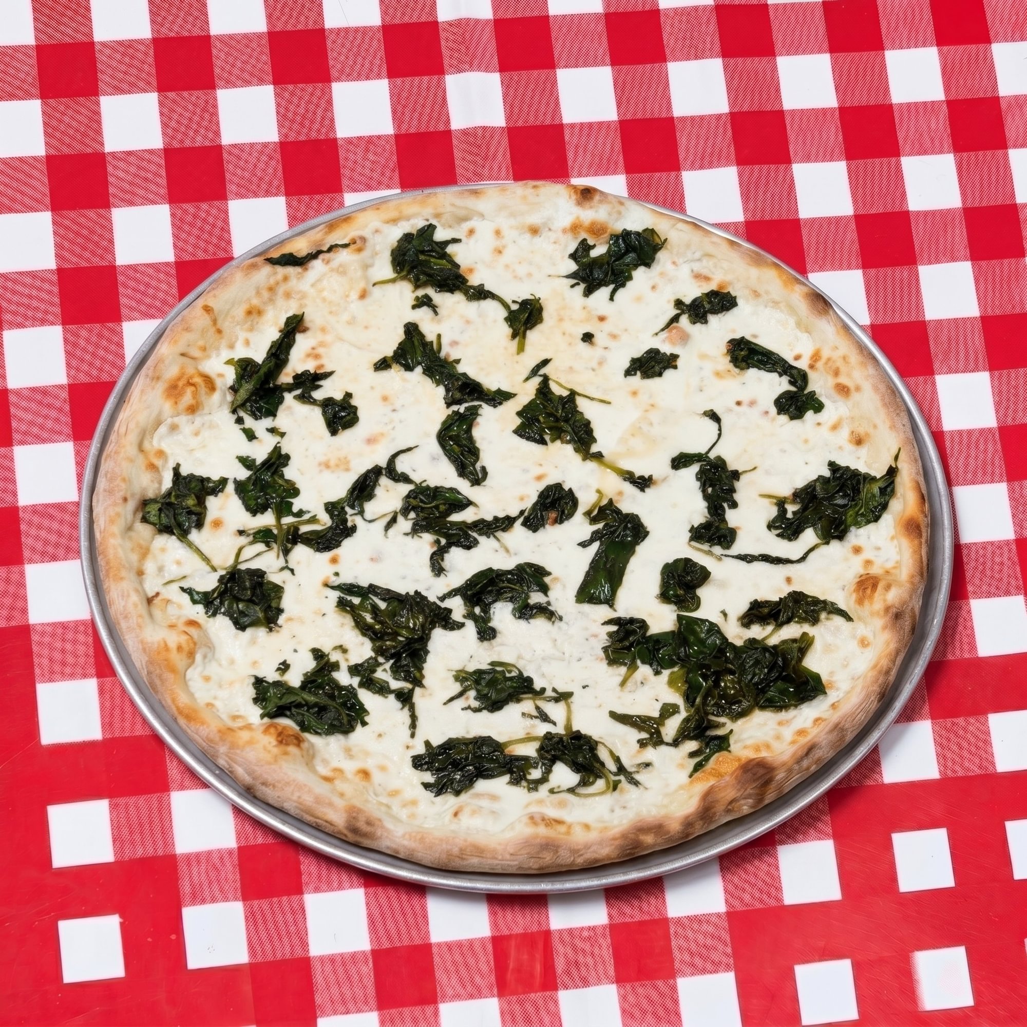 Fresh Spinach White Pizza
