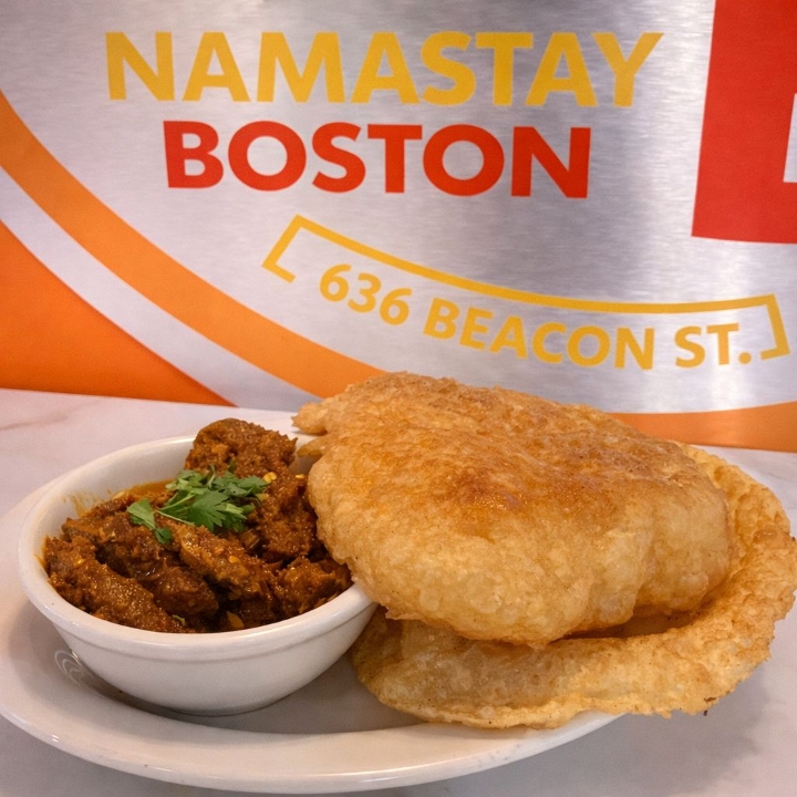 Goat Curry with Puri