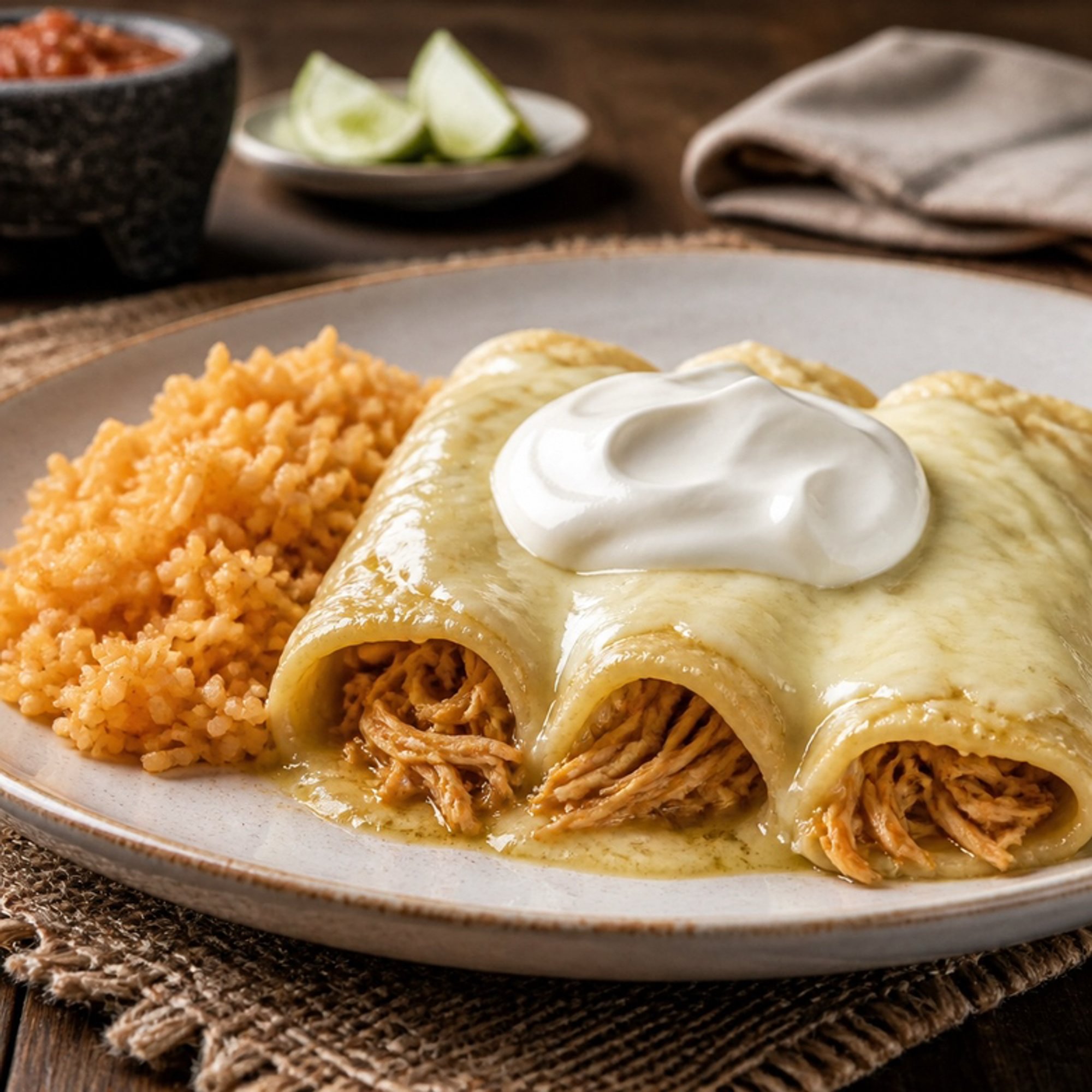 Dinner Enchilada Suizas
