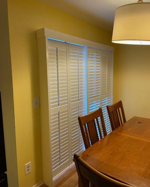 Our stylish Bypass Shutters are made to last and they are sure to leave an impression on anyone who walks in the room as seen here in Greencastle, IN.  BudgetBlindsPlainfieldIN  ByPassShutters  ShutterAtTheBeauty  FreeConsultation  WindowWednesday  GreencastleIN