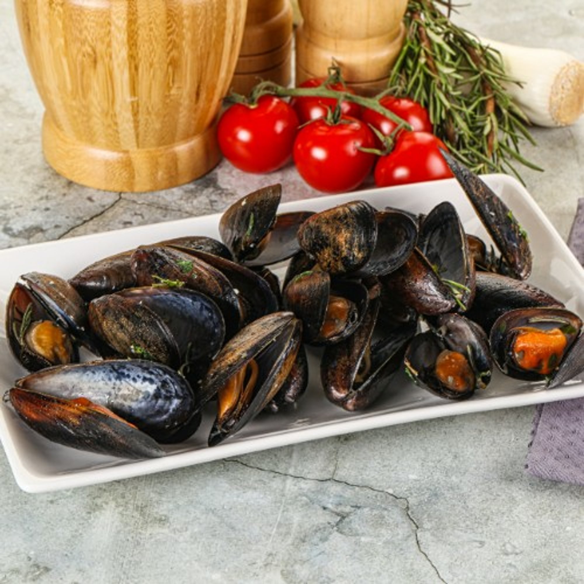 Steamed Mussels